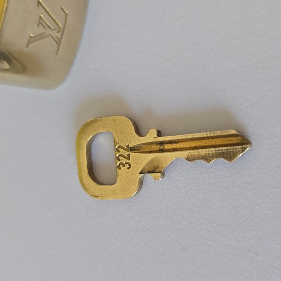 Louis Vuitton Gold Padlock & Key Set #322 Authentic LV Lock - Picture 6 of 8
